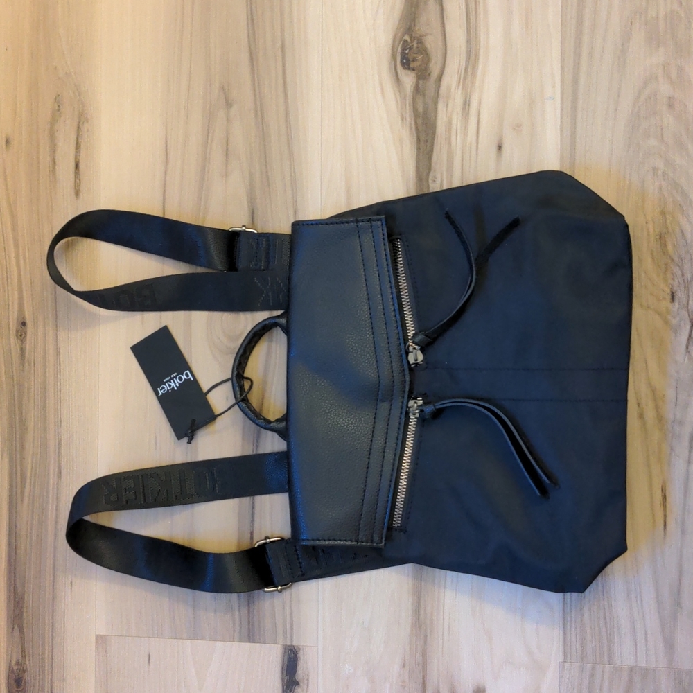 NWT Gorgeous Botkier black vegan backpack